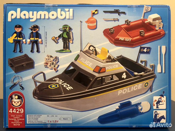 Playmobil 4429 Полицейский катер с мотором