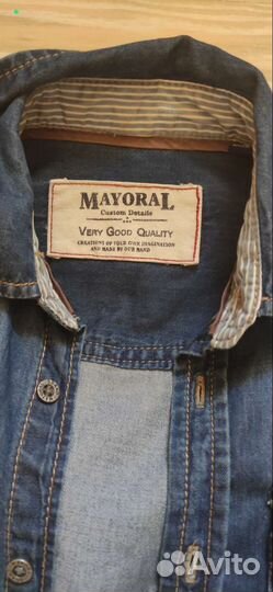 Джинсы и рубашка для мальчика рост 122-128