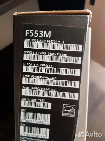 Ноутбук asus f553m