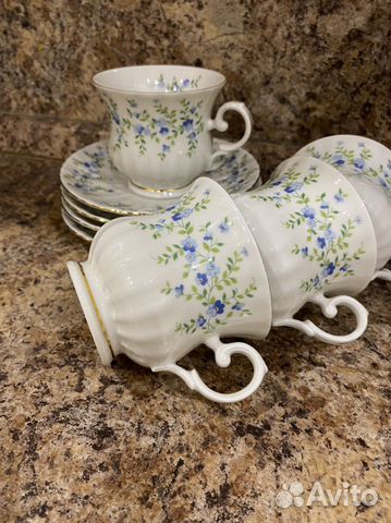 Чайная пара костяной фарфор Бавария