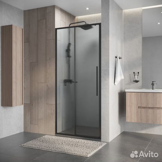 Душевая дверь Niagara Nova 130 NG-34-L13chgr профиль графит/стекло шиншилла