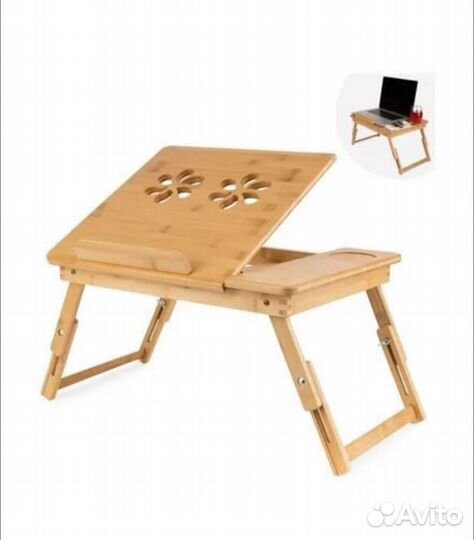 Столик для ноутбука бамбук