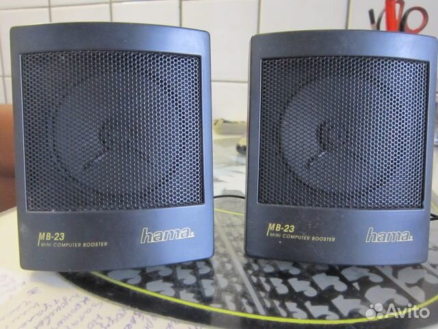 Винтажные компьютерные колонки hama