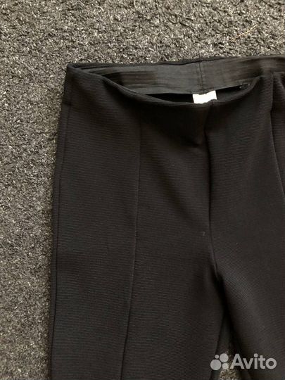 Лосины штаны клеш с разрезом