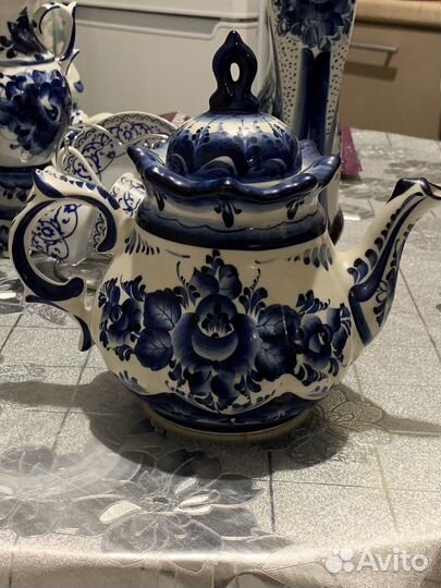 Заварочный чайник гжель большой