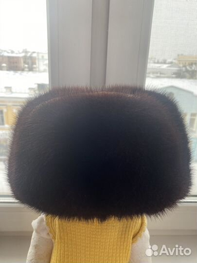 Шапка обманка норковая 56 57