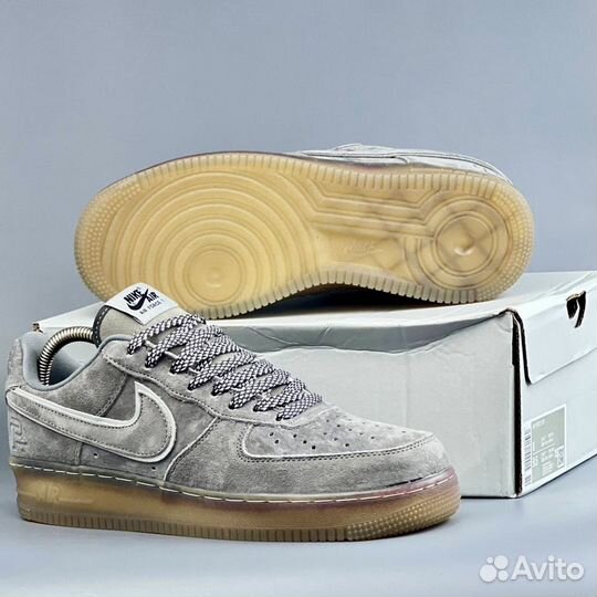 Кроссовки Nike Air Force 1 Low Grey с Мехом