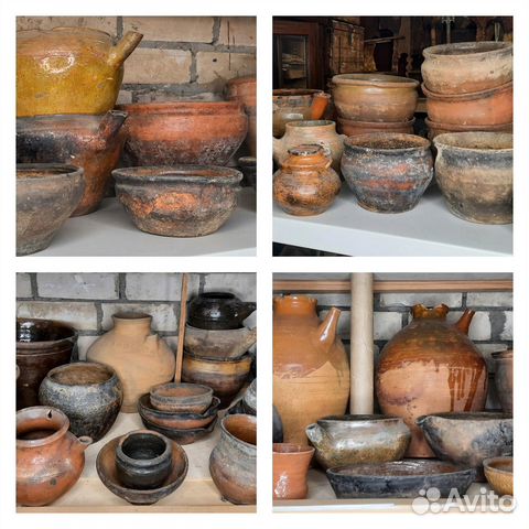 Глиняные Горшки Крынки Томяки Миски Тарелки Кувши