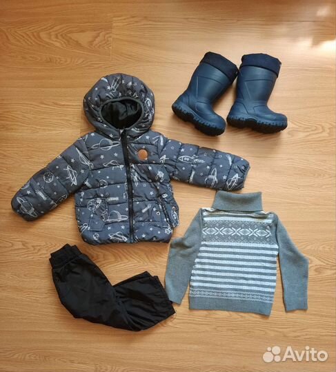 Пакет вещей на осень для мальчика 86 92