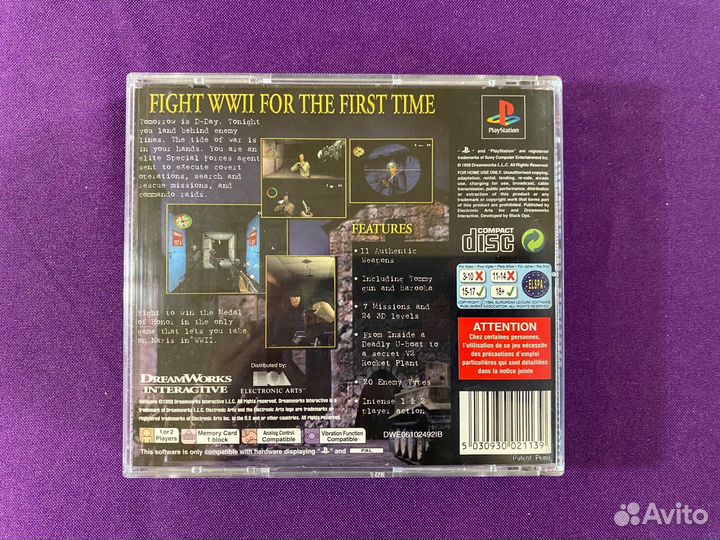 Medal of Honor для Sony PlayStation 1 (PS1)