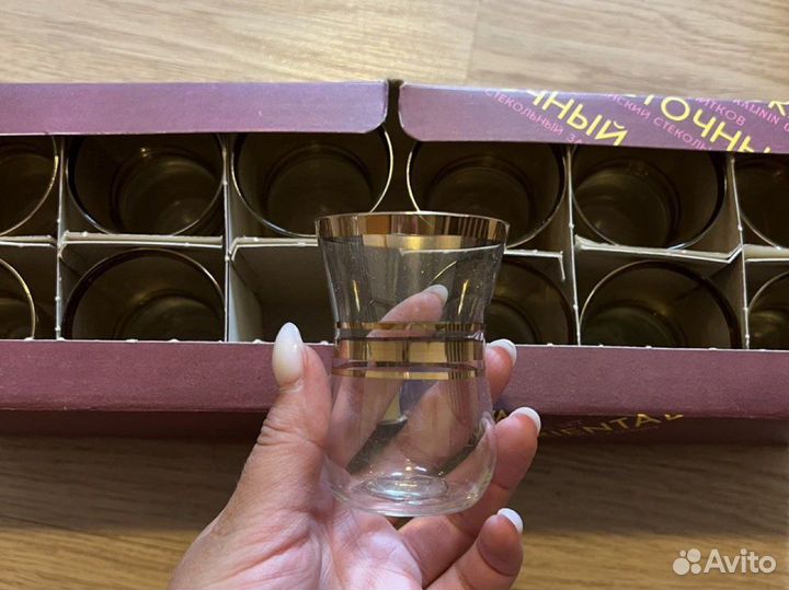Стопки СССР в упаковке рюмки