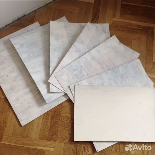 Картон б/у 35 шт грунтованный на фото не всё