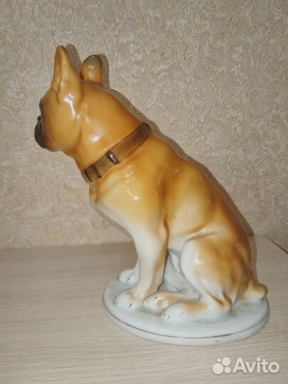 Статуэтка фарфоровая бульдог/боксер лфз
