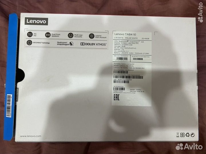 Планшеты lenovo tab 4 10 новые