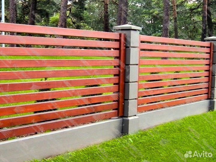 Забор Ранчо горизонтальный