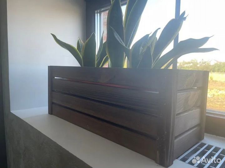 Кашпо для цветов деревянное