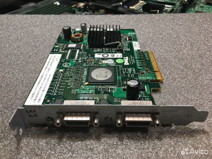 Двух портовый контроллер Dell SAS 5/E Part №W8130