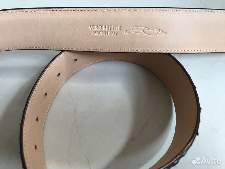 Ремень кожа рептилий Италия новый