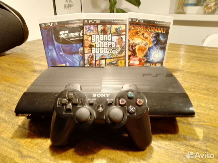 Sony PS3 500gb, +6 игр