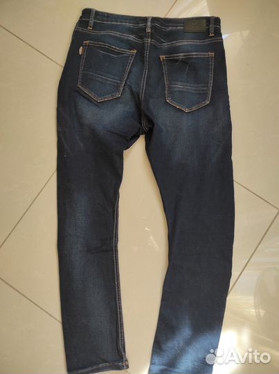 Штаны джинсы мужские 50L темно синие