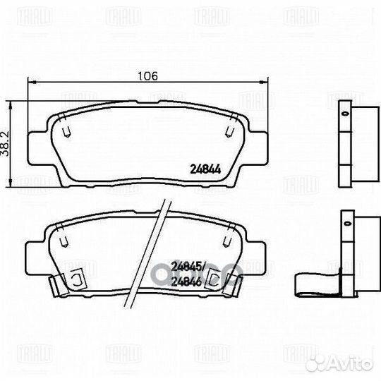 PF 4102 Колодки тормозные toyota chaser/cresta