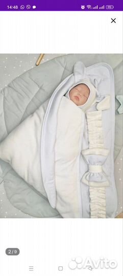 Конверт на выписку новорожденного