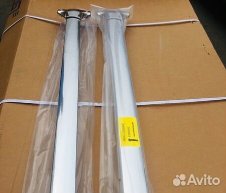 Поперечины на рейлинги хром для Toyota Prado 150