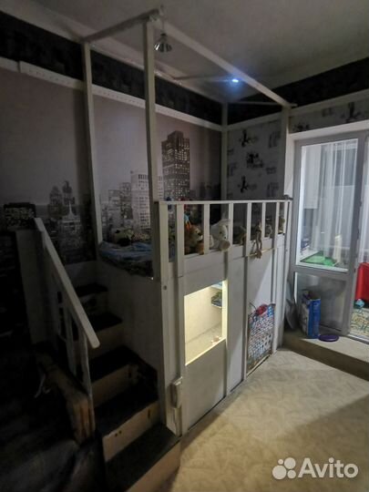 Детская кровать домик с матрасом