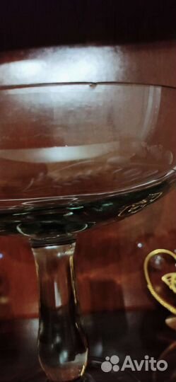 Ваза для фруктов стекло СССР