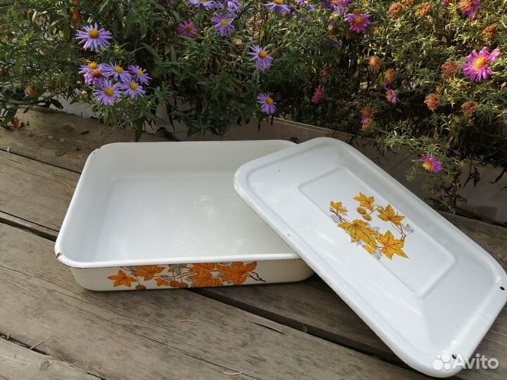 Лотки эмалированные для холодца, заливного, выпечк