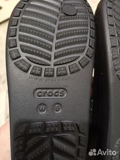 Crocs сланцы/шлёпки w8 /38р.оригинал