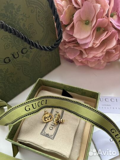Серьги гвоздики gucci