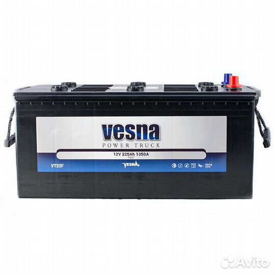 Аккумулятор vesna power truck 6CT- 225 (EN) 1300