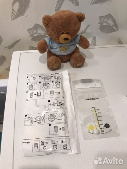 Бутылка с соской Medela, пакеты для молока, Avent