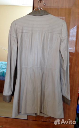 Кожаный тренч