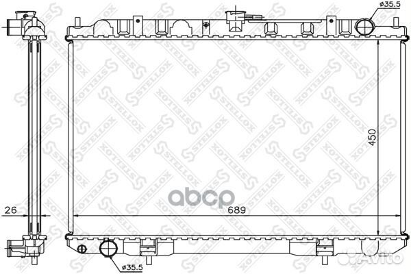 10-25391-SX радиатор системы охлаждения Nissan