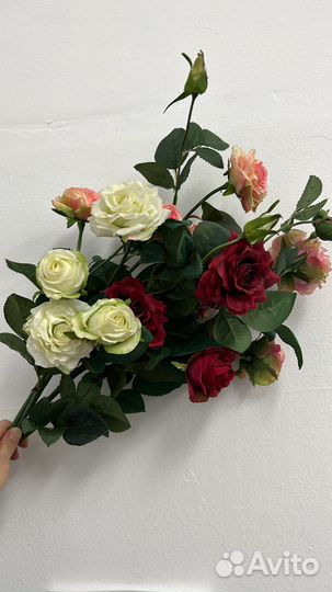 Роза силиконовая роза искусственная