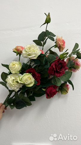 Роза силиконовая роза искусственная