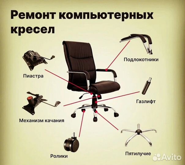Сборка компьютерных кресел (ремонт )