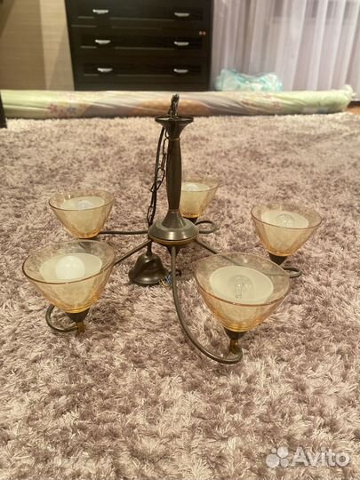 Люстра потолочная италия бу