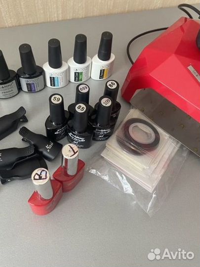 Лампа наклейки гель база для маникюра