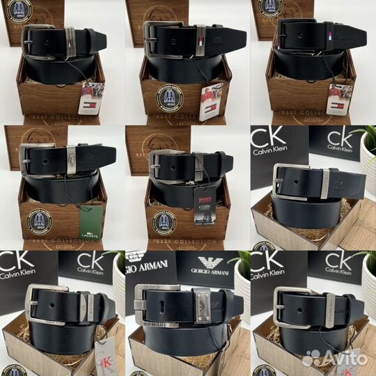 Ремень мужской Calvin klein Lacoste Boss Tommy