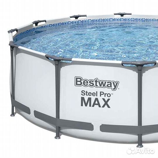 Бассейн Bestway 366х122 см с тентом и лестницей