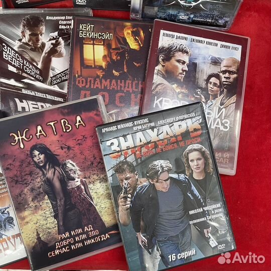 DVD диск 18 штук фильмы мелодрама кино боевик