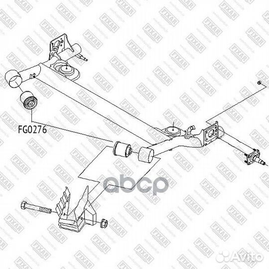 Сайлентблок рычага FG0276 fixar