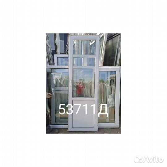 Двери пластиковые Б/У 2200(В) Х 700(Ш) балконные