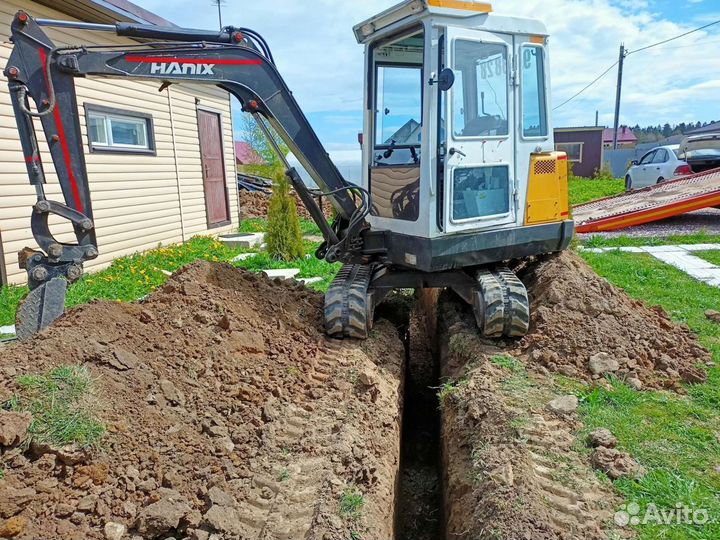 Мини экскаватор, ямобур