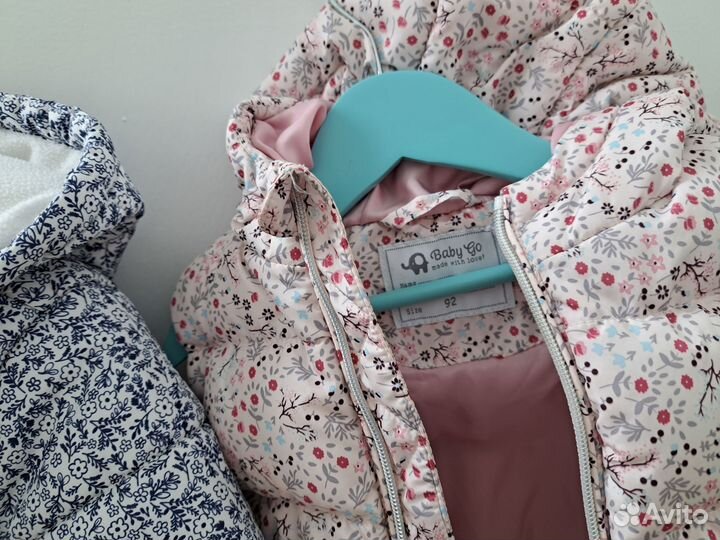 Куртка и жилетка 92 для девочки mathercare babygo