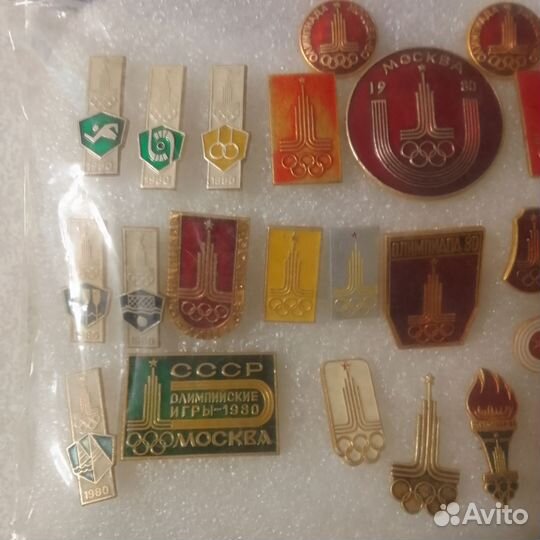 Значки СССР олимпиада 80