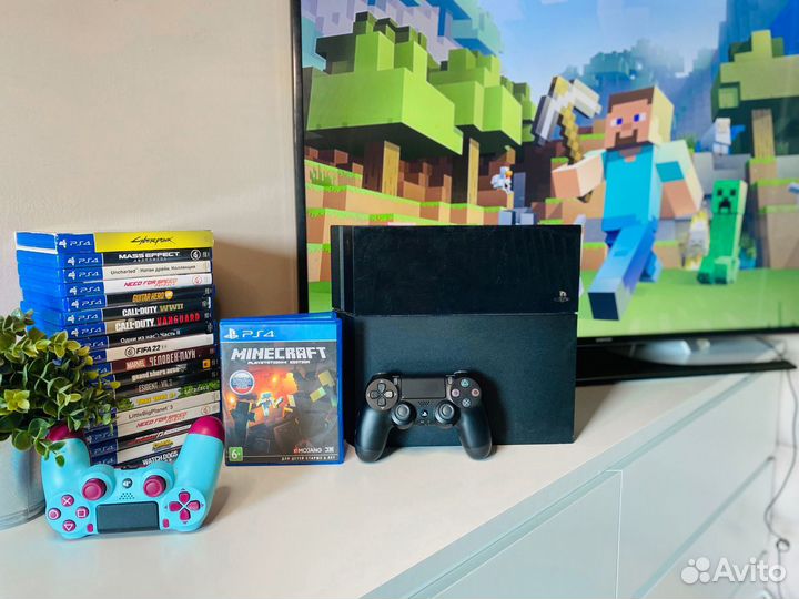 Playstation 4 Pro Slim Fat PS4 Hen 9.0 + Minecraft